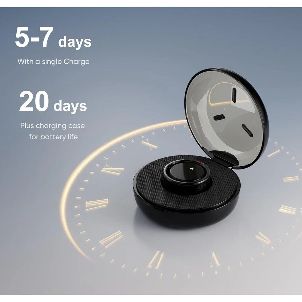 J-RING Smart Ring Women Men Size 10 Fitness Tracker SpO2 Titanium Waterproof NEW